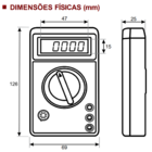 Multímetro Digital Portátil Com Ponteiras | Dt830b